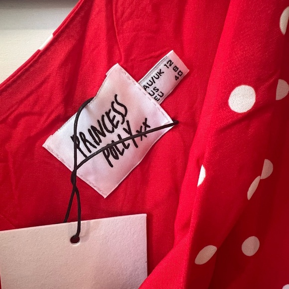 New With Tags Princess Polly Nellie Maxi Polka Dot Dress Size 8 - Picture 5 of 7